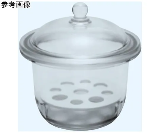 65-8682-82　Glass Desiccator (Ball Lid Type) White Nominal Diameter 120　639-120