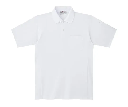 65-1282-58　Work Clothes, Eco Antistatic Short-Sleeve Polo Shirt White SS PS10-UE-SS　PS10-UE-SS