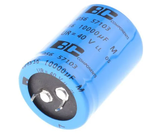 63-4716-94　Vishay 10000μF 40V dc Aluminium Electrolytic Capacitor, Through Hole 30 (Dia.) x 40mm +85°C 30mm 10mm　MAL205657103E3