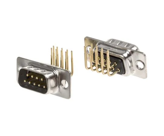 63-4858-77　RS Pro 9 Way Right Angle Through Hole PCB D-sub Connector Plug, 2.77mm Pitch　528-3654