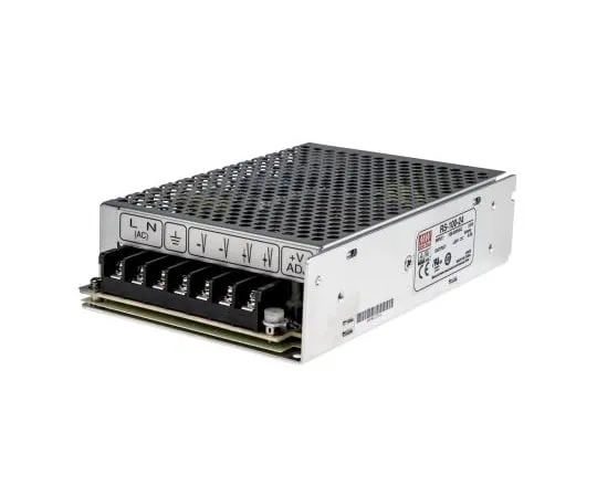 63-4894-50　Mean Well 108W 1 Output Embedded Switch Mode Power Supply SMPS, 4.5A, 24V dc Enclosed　RS-100-24