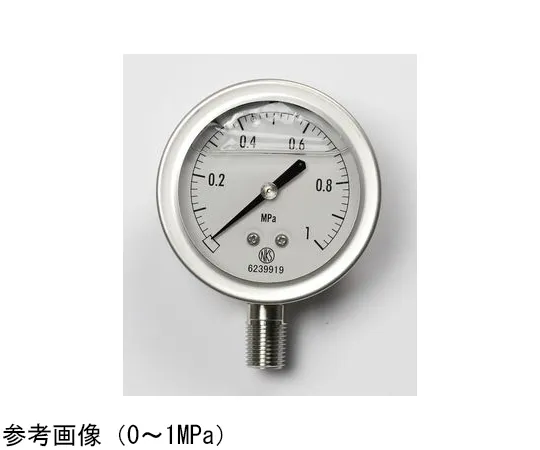 65-4323-37　Pressure Gauge with Glycerin (60Φ) 0.16 MPa　GV50-173