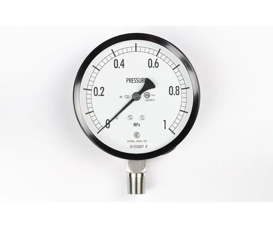 65-4286-50　Normal Pressure Gauge (Φ100) Vertical A Frame for Steam 1 MPa　AE20-183