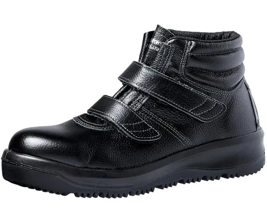 67-6616-80　JIS Standard Anti-Slip Safety Shoes Medium Top All-Rounder Black 23.5 cm　ARD225N-BK-23.5