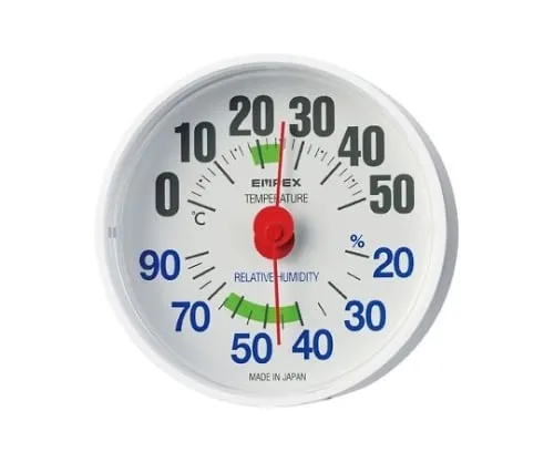 61-6865-70　Thermo-Hygrometer 64 x 35mm 61G (Clear Box) White　TM-2651