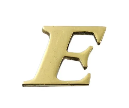 61-7430-55　Brass Gold Characters Large Characters E　QL20-E