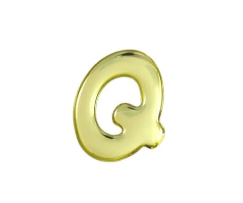 61-7427-09　Gold Metal Characters Q 35mm x 1mm　GM35-Q