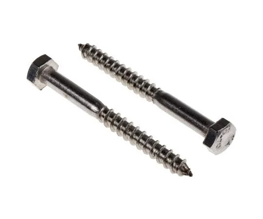 63-4691-20　Hex Stainless Steel Wood Screw, A2 304, 6mm Thread　144-3550