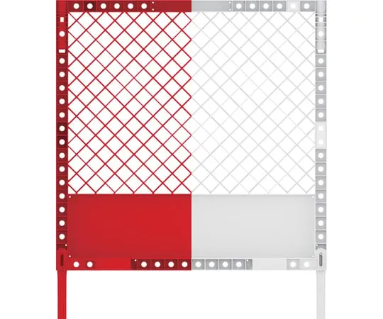 67-7137-60　Two-Tone Fence FS-1 (Set with Legs) Red/White　80426201RE401WH101