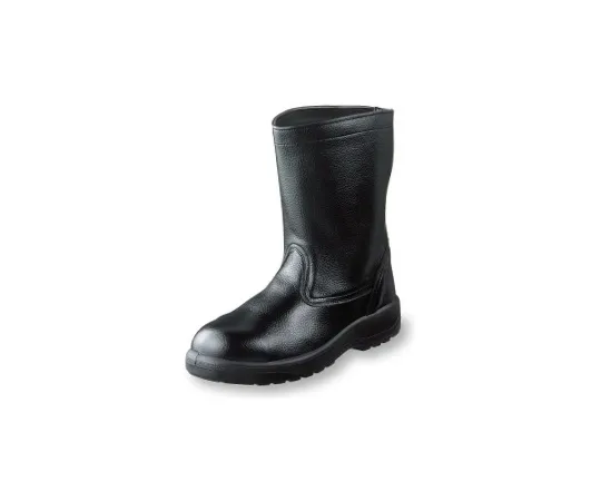 64-6535-85　Urethane 2-Layer Half Boots Black 23.5 cm　AG311