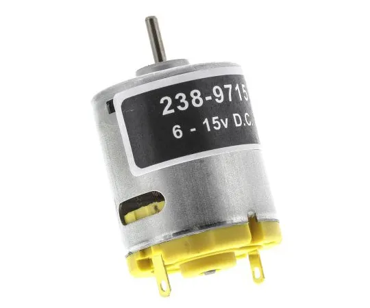 63-4741-63　RS Pro DC Motor, 5.75 W, 6 → 15 V dc, 58.8 gcm, 10668 rpm, 2.31mm Shaft Diameter　238-9715