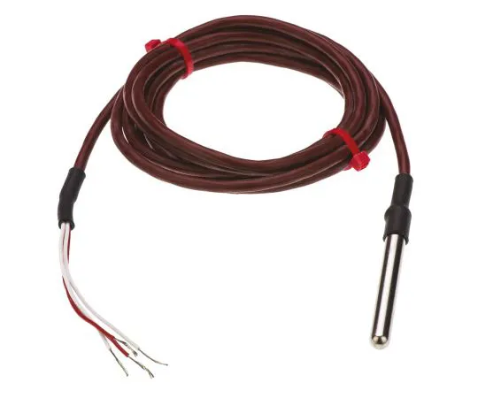 63-4798-62　RS PRO 4 wire PT100 Sensor, -50°C min +200°C max, 50mm Probe Length x 6mm Probe Diameter　455-3968