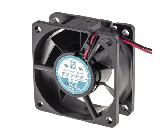 63-4867-39　RS PRO Axial Fan, 60 x 60 x 25mm, 18cfm, 1.7W, 12 V dc　541-4965