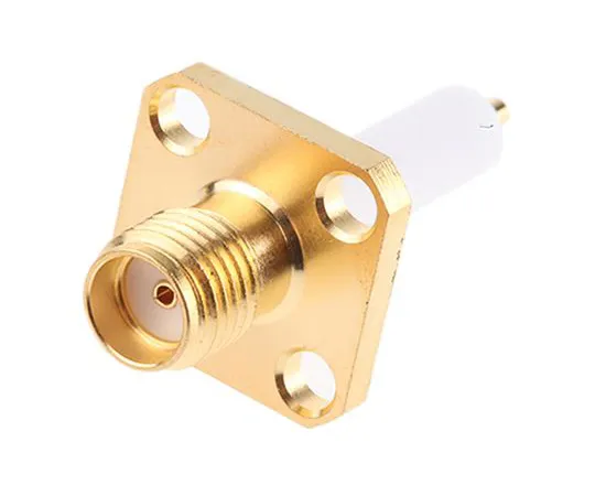 63-4806-17　TE Connectivity Straight 50Ω Flange Mount SMA Connector, Crimp Termination　1-1478968-0
