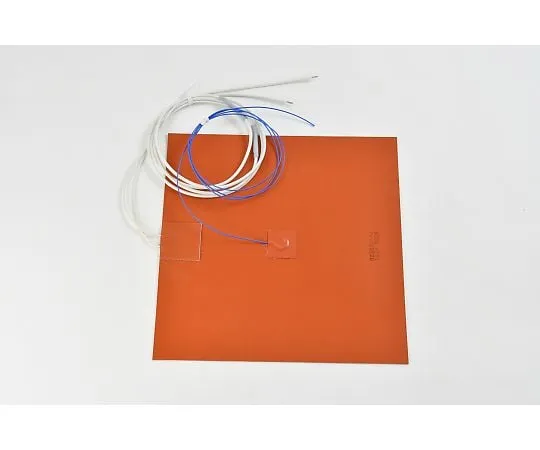 64-3425-11　Silicon Rubber Heater [With Double-sided Tape, Thermocouple 5m, Lead Wire Extension 5m] 100V 500W 250mm x 250mm　SR100-500-250-250-P-K5