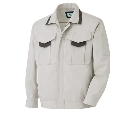 65-1242-54　Work Clothes, Unisex Long Sleeve Blouson,  Silver Gray SSS G671-UE-SSS　G671-UE-SSS