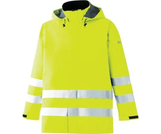 67-3136-96　Work Wear Rain Verde N Gore-Tex High Visibility Type Coat Fluorescent Yellow S　RAINVERDE-N-Y-UE-S