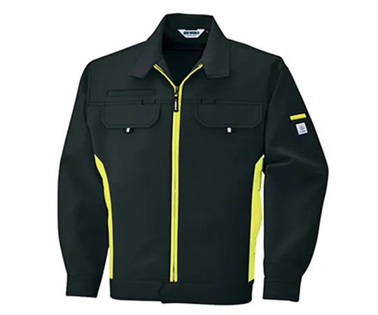 63-1786-68　Long Sleeve Jacket Blackx Fluorescent Yellow　2629-72-S