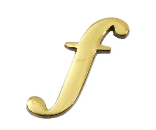 61-7430-82　Brass Gold Characters Small Characters F　QS20-F