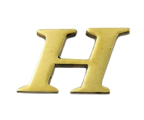 61-7430-58　Brass Gold Characters Large Characters H　QL20-H