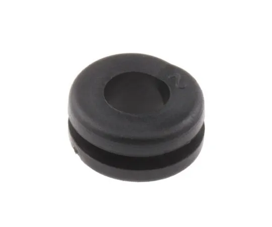 63-4688-71　RS PRO Black PVC 9mm Round Cable Grommet for Maximum of 6mm Cable Dia.　136-6963