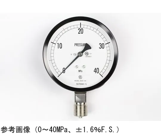65-4285-66-20　Normal Pressure Gauge (Φ100) Vertical A Frame for Vibration Resistance with 40 MPa Inspection Certificate　AE20-143