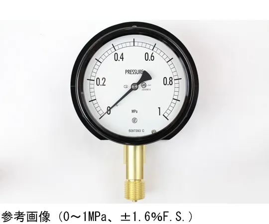 65-4304-86-20　Sealed Pressure Gauge (100Φ) Vertical B Frame with 1.6 MPa with Inspection Certificate　BE12-241