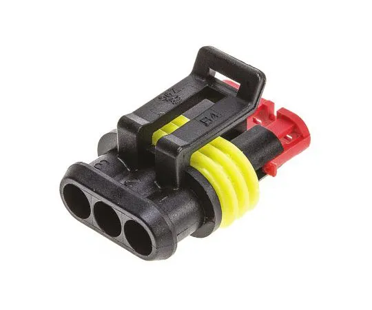 63-4760-47　TE Connectivity AMP Superseal 1.5 Male Connector Housing, 6mm Pitch, 3 Way, 1 Row　282087-1