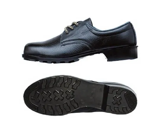 67-3121-24　JIS Certified Rubber Sole Safety Shoes Black 24.0 cm　HV10-24.0
