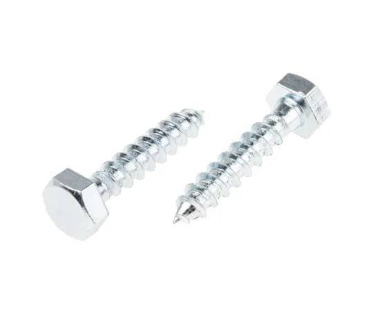 63-4655-43　RS PRO Hex Coach Screw, Steel Bright Zinc Plated, 10mm x 50mm　825-039