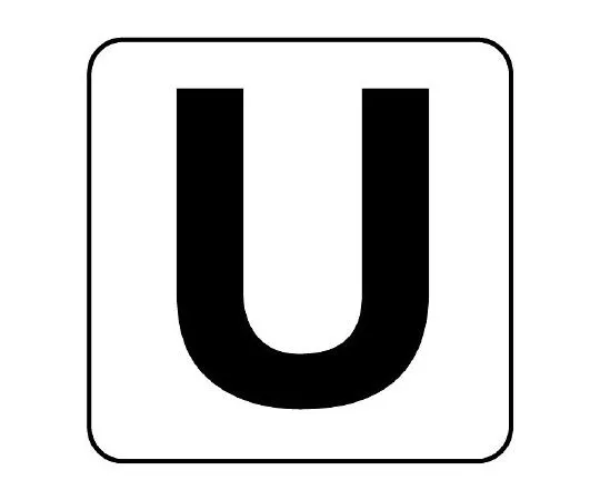 62-6108-67　Alphabet Sticker V Large 5 Pieces　845-82U