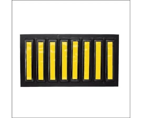 62-6114-23　Striped Reflective Cushion Yellow/Black (Reflective)　866-40