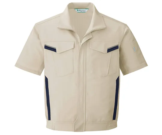 65-1280-84　Work Clothes, VERDEXCEL Short Sleeve Blouson Ivory SS VES360-UE-SS　VES360-UE-SS