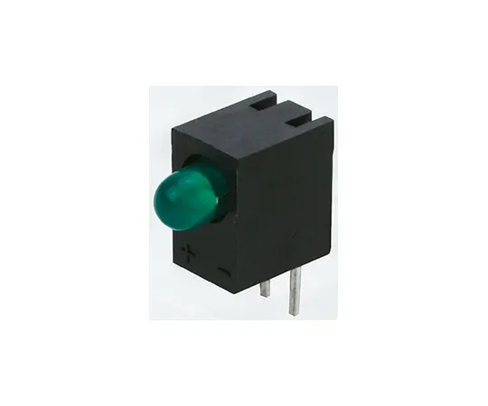63-4892-80　Kingbright L-710A8EW/1LGD, Green Right Angle PCB LED Indicator, Through Hole 2.5 V　L-710A8EW/1LGD