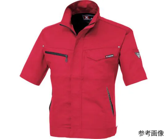 65-8371-69　Short Sleeve Blouson Red 3L　1631-71-3L