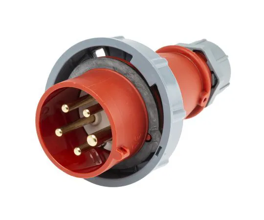 63-4830-98　Mennekes AM-TOP Series, IP67 Red Cable Mount 3P+N+E Industrial Power Plug, Rated At 16A, 415 V　288
