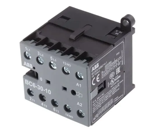 63-4796-10　ABB 3 Pole Contactor, 9 A, 24 V dc Coil, B Range, 3NO, 4 kW　GJL1213001R0101 - BC6-30-10