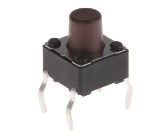 63-4777-10　Brown Button Tactile Switch, Single Pole Single Throw (SPST) 50 mA @ 12 V dc 3.5mm　DTS63NV
