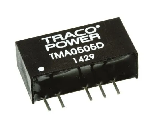 63-4721-50　TRACOPOWER TMA 1W Isolated DC-DC Converter Through Hole, Voltage in 4.5 → 5.5 V dc, Voltage out ±5V dc　TMA 0505D