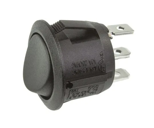 63-4765-12　Arcolectric Single Pole Double Throw (SPDT), Latching Rocker Switch Panel Mount　R13112CAAA