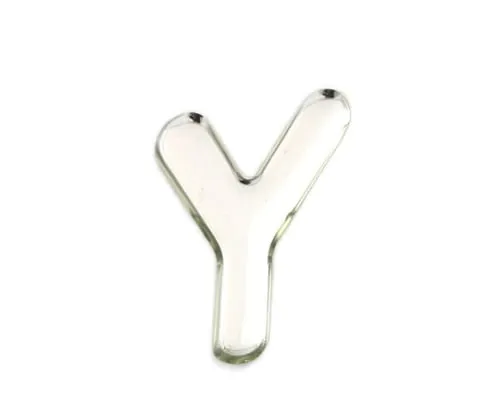 61-7427-99　Silver Metal Characters Y 35mm x 1mm　SM35-Y