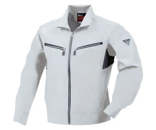 65-8377-97　［Discontinued］Long Sleeve Blouson Silver Gray 3L　1664-22-3L