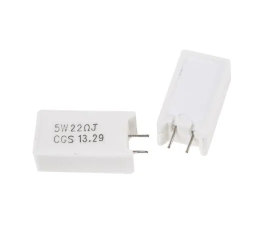 63-4724-01　TE Connectivity 22Ω 5W Wirewound Resistor ±5% ±300ppm/°C　SQMW522RJ