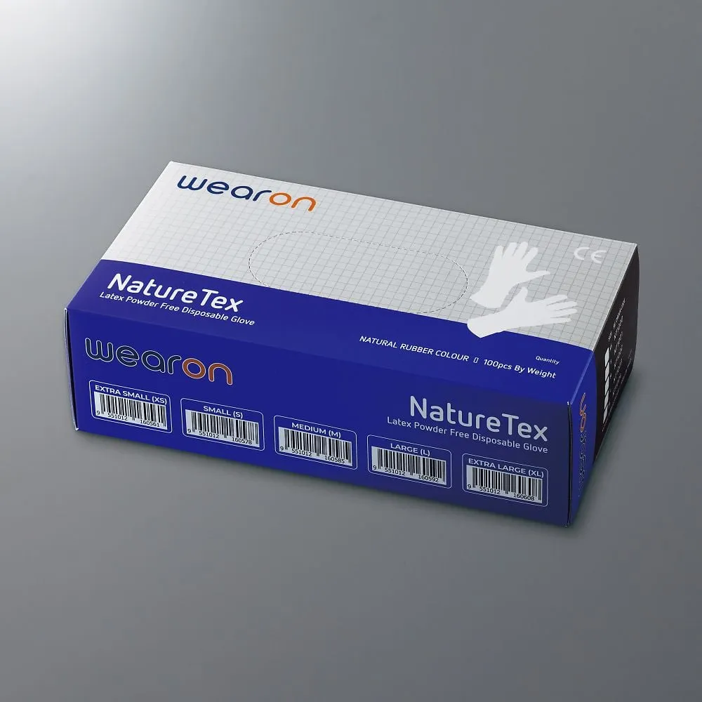 65-9619-50　Wearon latex Gloves S 1 Box (100 Sheets)　NT1001