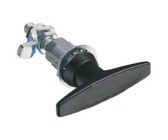 63-4743-57　Southco Powder Coated Die Cast Zinc Black Lock, Non Locking T Handle, 82.5mm　E3-11-15-RS