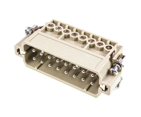 63-4717-15　Han A Series size 16 A Panel Mount Connector Insert, Male, 16 Way, 16A, 600 V　9200162612