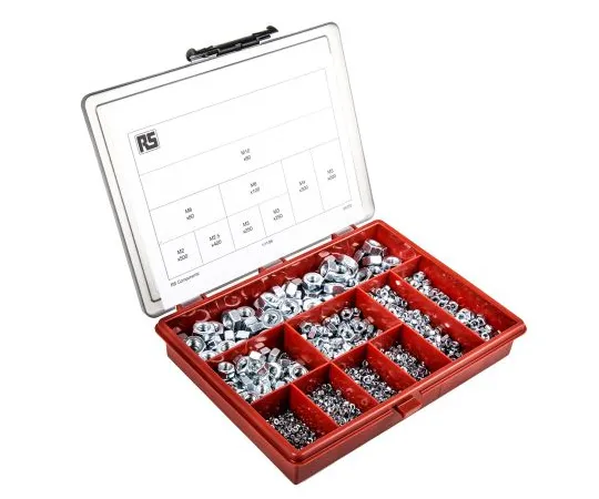 63-4655-27　RS PRO 2140 Piece Steel Hex Full Nuts Box　823-881