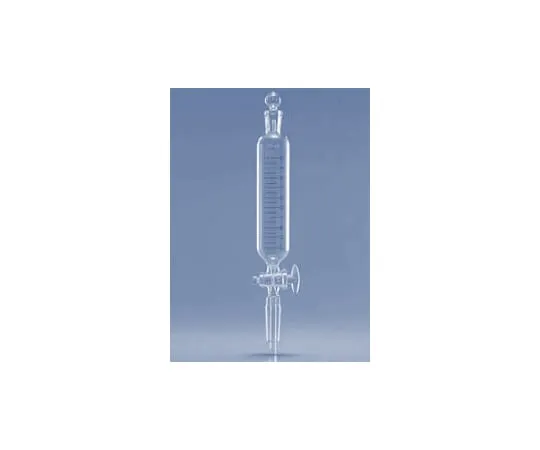 61-9721-61　［Discontinued］Transparent Slide Separatory Funnel (Cylindrical with Scale) 50mL Standard 15　D6390FSGJ50-15