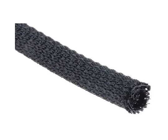 63-4932-83　RS Braided PET Black Cable Sleeve, 4mm Diameter, 3m Length　668-1260