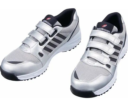 64-0986-46　Safety Shoes Velcro Silver 22.0 cm　S2182